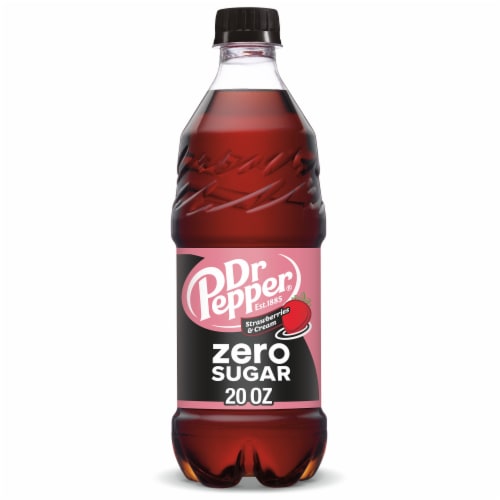Dr Pepper Strawberries & Cream Zero Sugar Soda X6