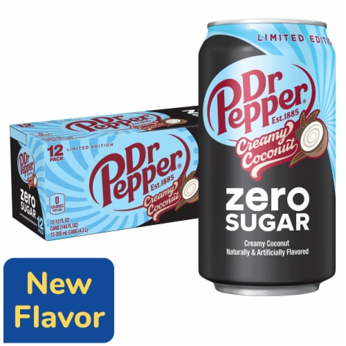 Dr Pepper Creamy Coconut Zero Sugar Soda R0