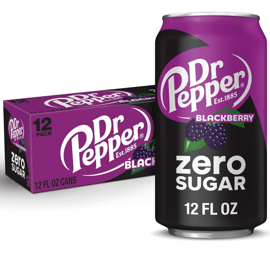 Dr Pepper Blackberry Zero Sugar Soda W1