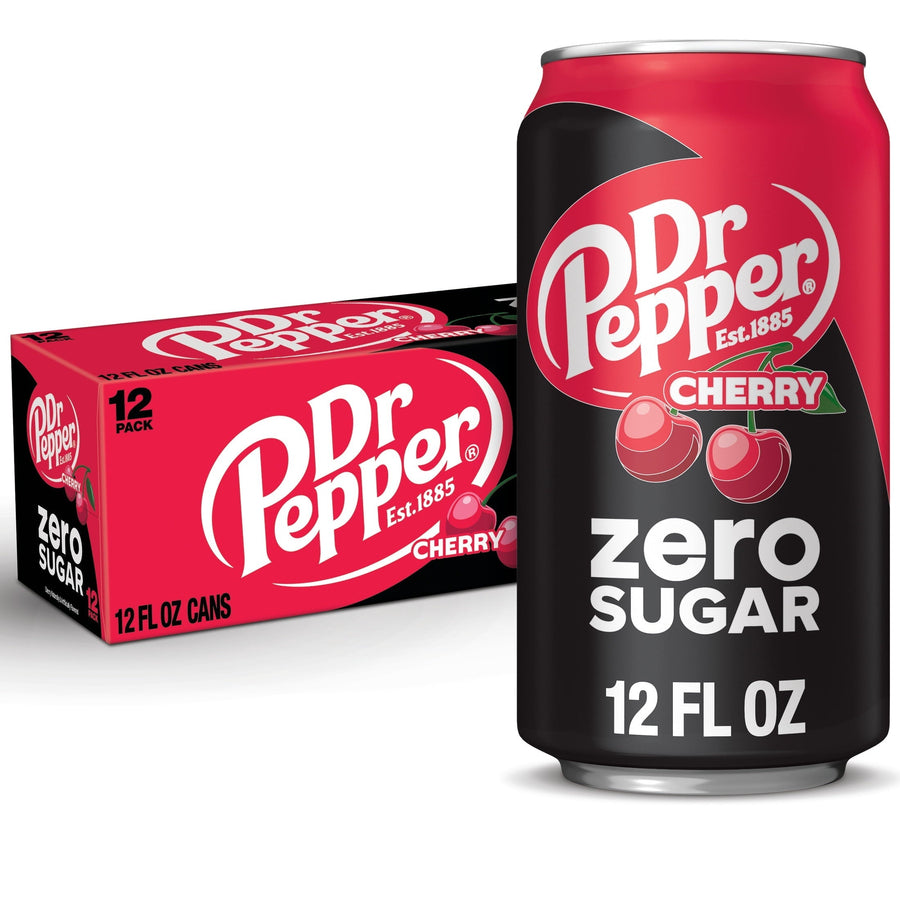 Dr Pepper Cherry Zero Sugar Soda D0